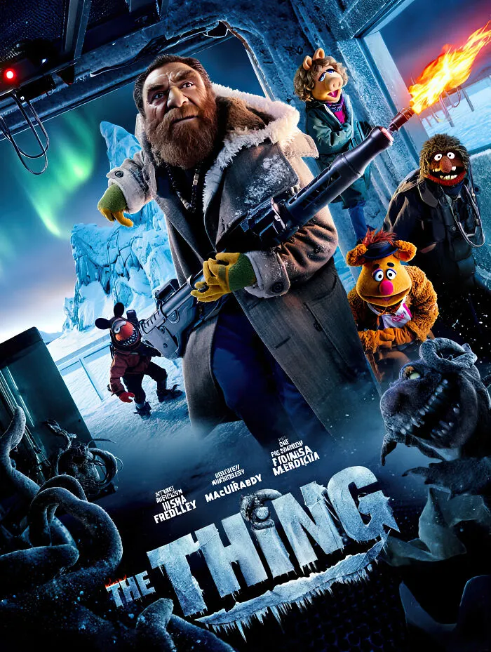 I Used AI To Create These Muppet-Inspired Movie Posters (40 Pics)