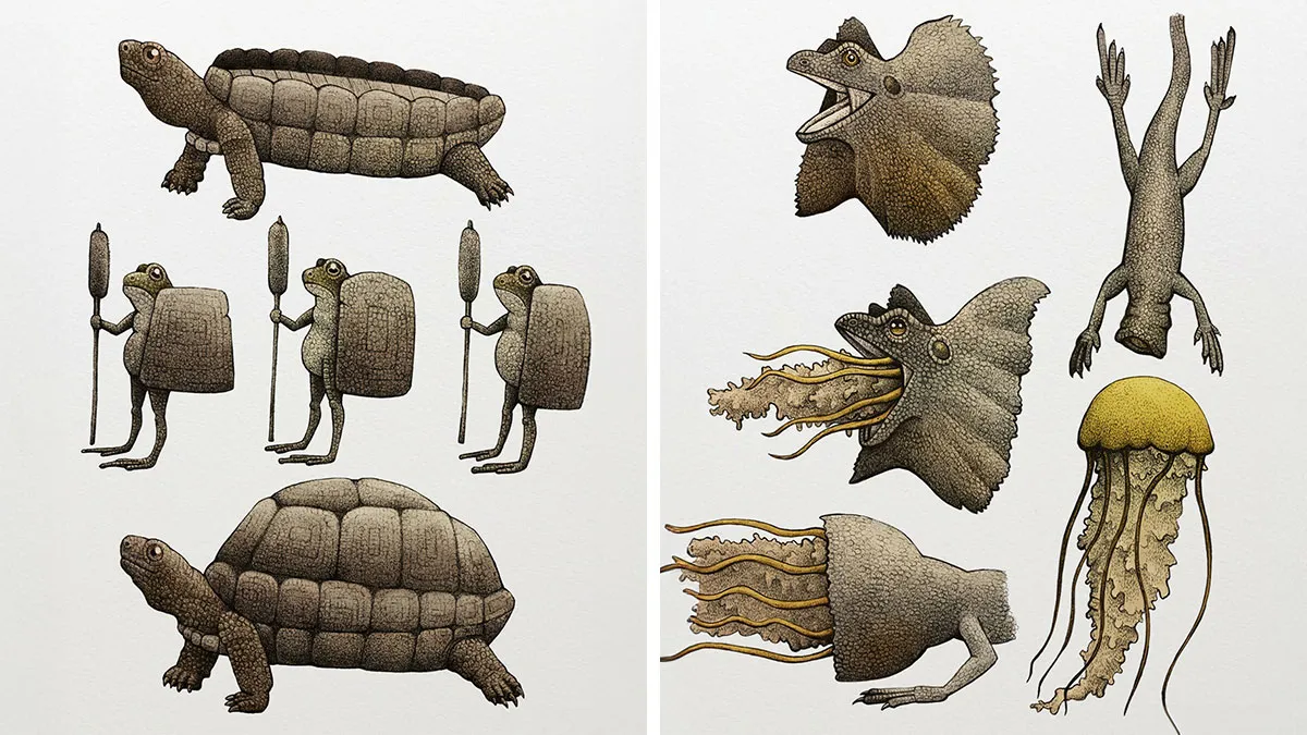 Surreal Zoology: 25 New Nonsensical Scientific Illustrations Of Wildlife By Tim Andraka