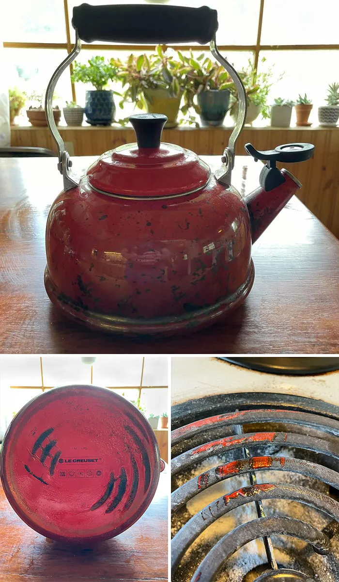 Mother In Law Melted Kettle I’ve Had For 15 Years To The Stove. How Do I Get It Off!