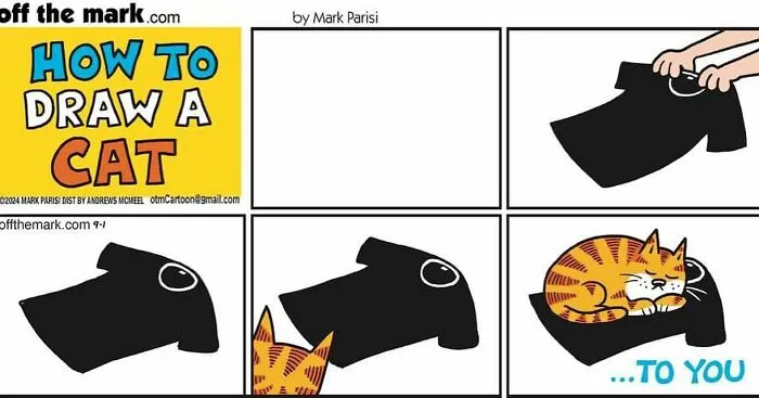 This Artist Sums Up Life With A Cat In His 23 New Funny Cartoons