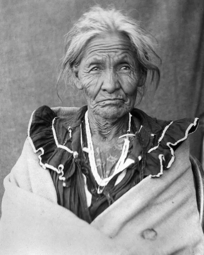 Aunt Effie, An Elderly Navajo Woman, "Perhaps A 100 Years Old", 1880-1910
