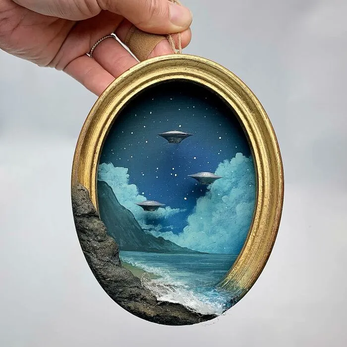 Artist Builds Fantastical Dioramas That Look Straight Out Of A Sci-Fi Fairytale (50 Photos)