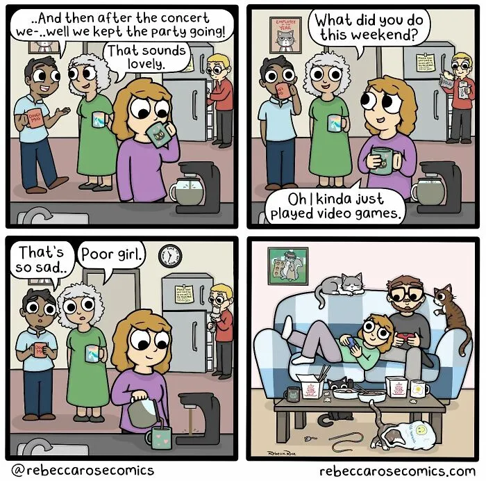 20 New Comics By Rebecca Rose That Turn Life’s Awkward Moments Into Laugh-Out-Loud Situations