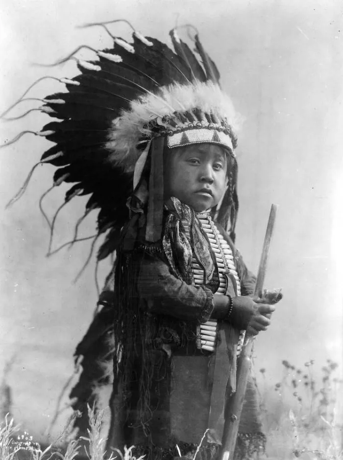 A Crow Boy. 1907. Photo By Richard Throssel