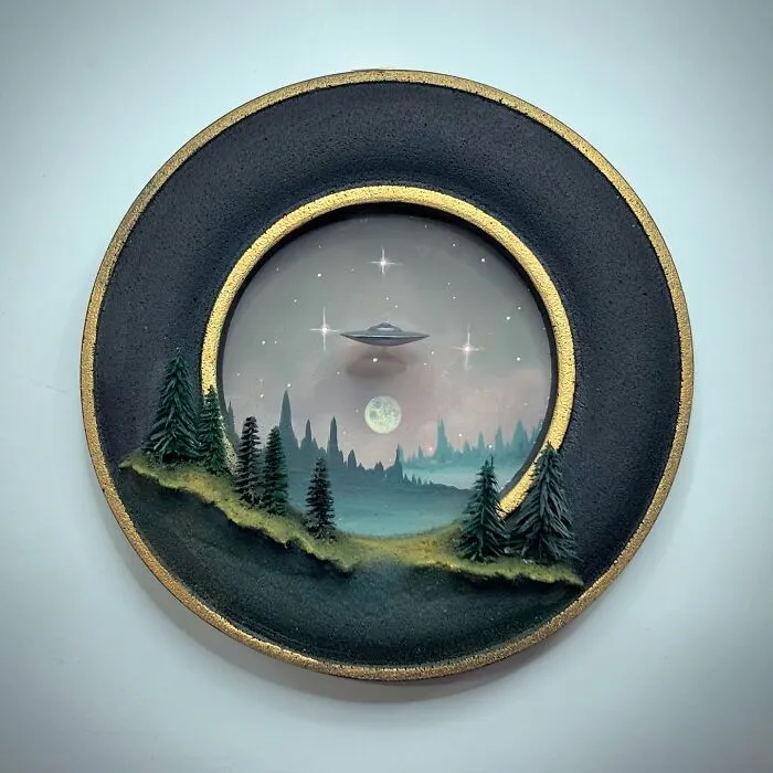 Artist Builds Fantastical Dioramas That Look Straight Out Of A Sci-Fi Fairytale (50 Photos)
