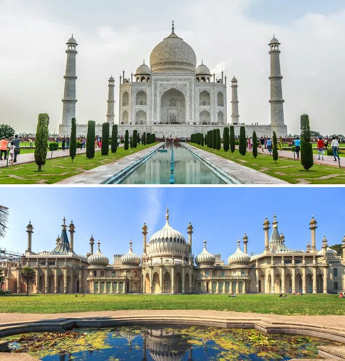 Taj Mahal, India And Brighton’s Royal Pavilion