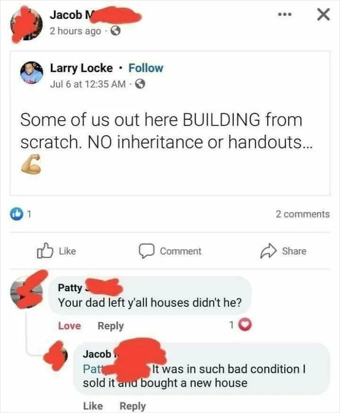 “No Inheritance No Handouts”