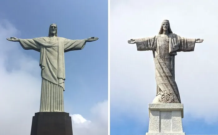 Christ The Redeemer, Brazil & Cristo Rei, Portugal