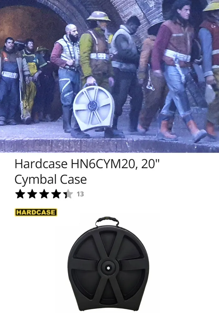 I'm Pretty Sure This Guy In Andor Is Carrying A Cymbal Hardcase