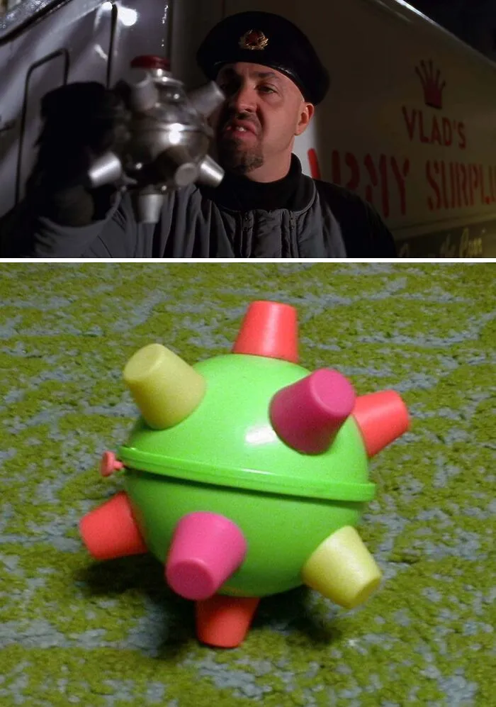 This Remote Device To Activate The Red Scare From "The Tick" (2001) Is A Repurposed Bumble Ball Toy