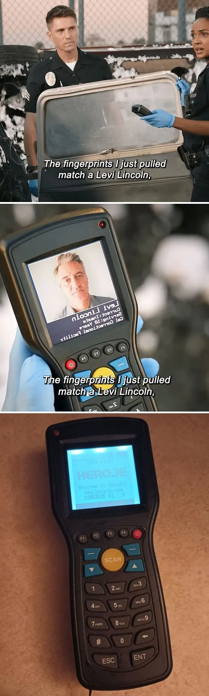 That's A Barcode Scanner From 2014. In The TV Show "The Rookie"
