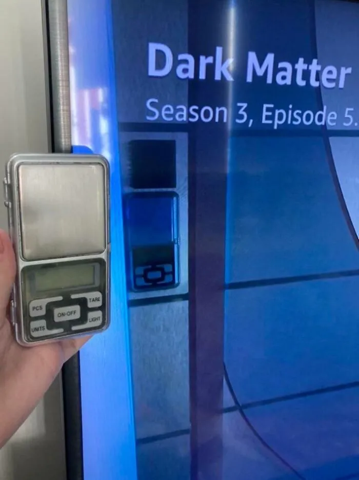 The Keypad In Dark Matter Is A Kitchen Scale