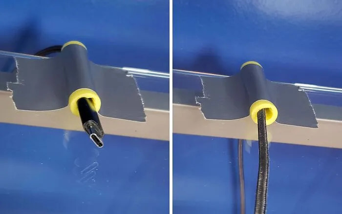 Se me caía el cable todo el rato, así que hice esto