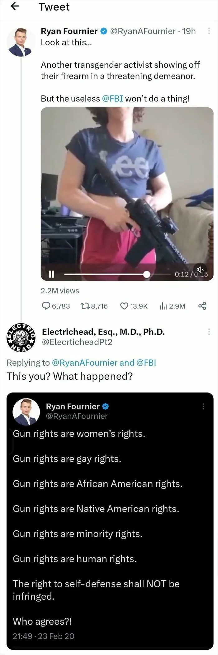 Gun Rights Are Great Unless People I Don't Like Have Them