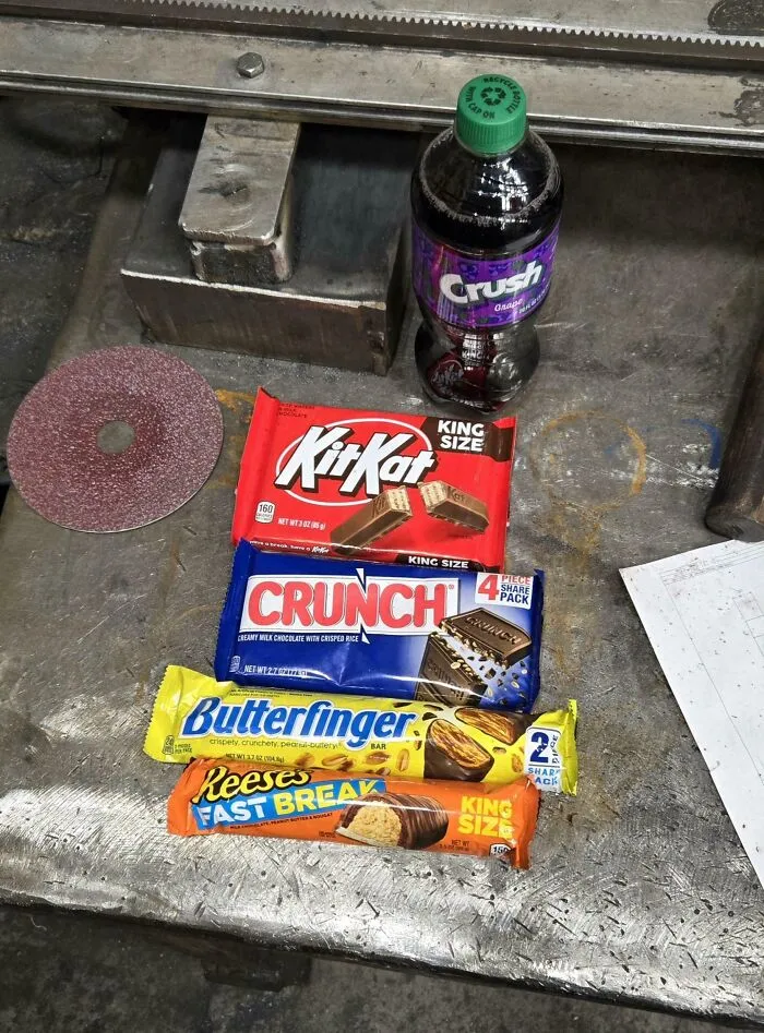 My Coworker Dropped A Part On His Foot And Broke A Toe, I Got Him A Care Package