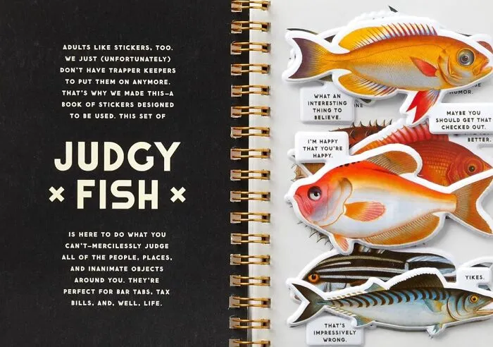 Dive Into A Sea Of Sardonic Humor With This <a Style="Display:inline;" Href="Https://Www.amazon.com/Judgy-Fish-Sticker-Brass-Monkey/Dp/0735379394?crid=s5i41w9yraqp&dib=eyj2ijoimsj9.fsg8stibvgdrkmyaub-Uamkerucm8oae2jyy1-Ssplhjvbs4hoiyys-W4tpca1flh0_yvysfalmvc-Uojkwajuzim0acyvoe7xicidkymfhbmbxfbya9ei97p2ueiwrokcrioh-Xcjll887ly4jctnwoqdeeddpba3vibob8aip74a9ev6kzsjchtz9ljyeh3-Oe11tcoaueblcxg53x6ddemq_464v0zzebz7nb2jq.kl0lvn4fbdm5wlq-Izpsu5rltuenjuflg7nz1-E-Qfg&dib_tag=se&keywords=judgy+fish+sticker+book&qid=1744364895&sprefix=judgy+%2caps%2c277&sr=8-1&linkcode=ll1&tag=bppeacock-20&linkid=82d294357f2420d9addea5581d306a4b&language=en_us&ref_=as_li_ss_tl" Target="_blank"><span Style="Font: Inherit; Color: #d74b1f;"> Judgy Fish Sticker Book</Span>