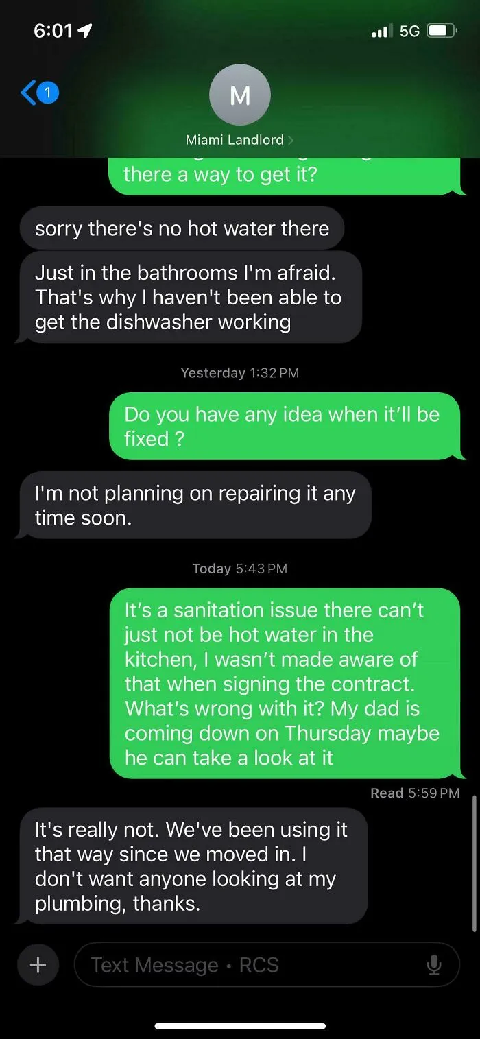 Update: No Hot Water In Kitchen
