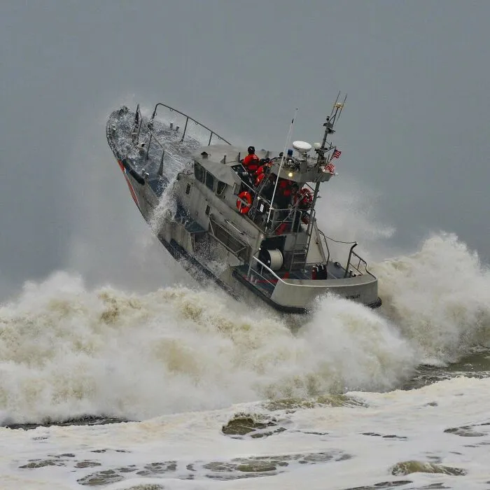 Coast Guard Coming Out Of Manasqan Inlet Early This Week