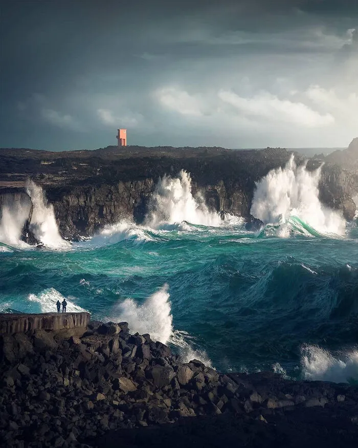 Heavy Seas In Iceland - Photo By Arnar Kristjansson