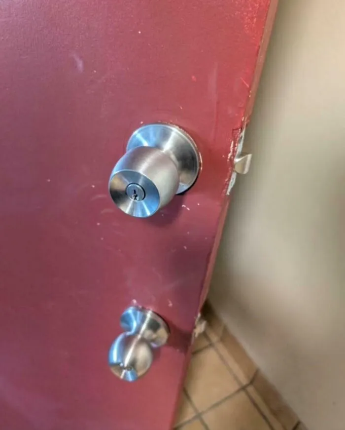 My Landlord Installed A Second Doorknob. You Can’t Open The Door Without Turning Both Of Them