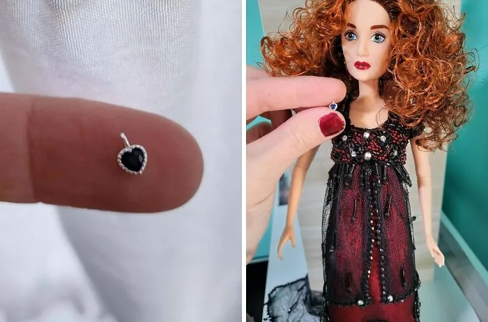 I Think I Found The Tiniest Heart Of The Ocean. It's Even Too Tiny For Doll Rose