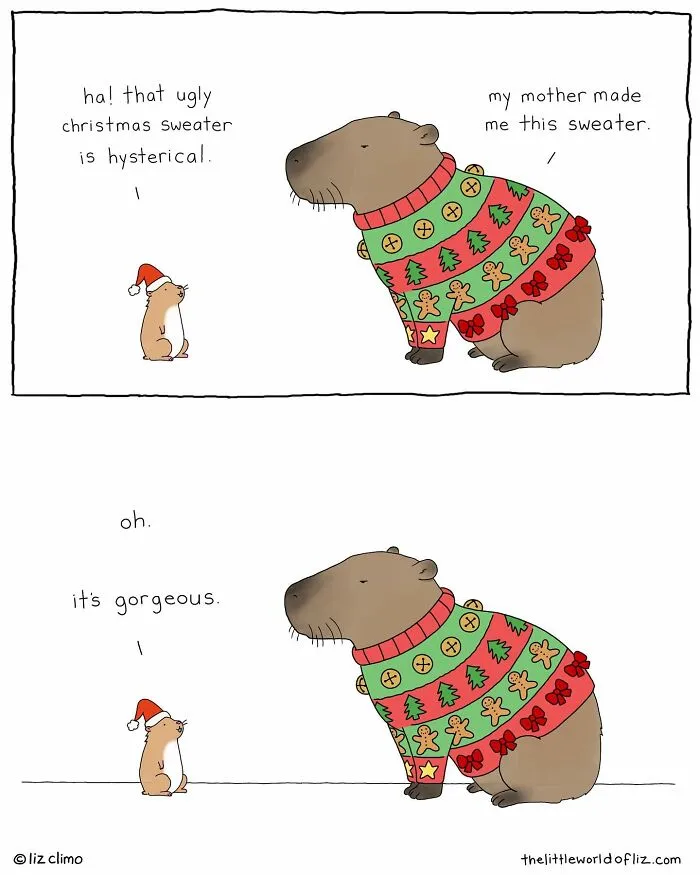 22 Funny Everyday Moments Of Talking Animals Illustrated By "The Simpsons" Animator Liz Climo (New Comics)