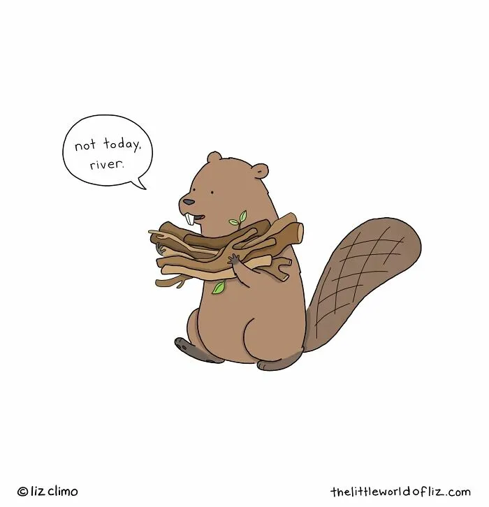 22 Funny Everyday Moments Of Talking Animals Illustrated By "The Simpsons" Animator Liz Climo (New Comics)
