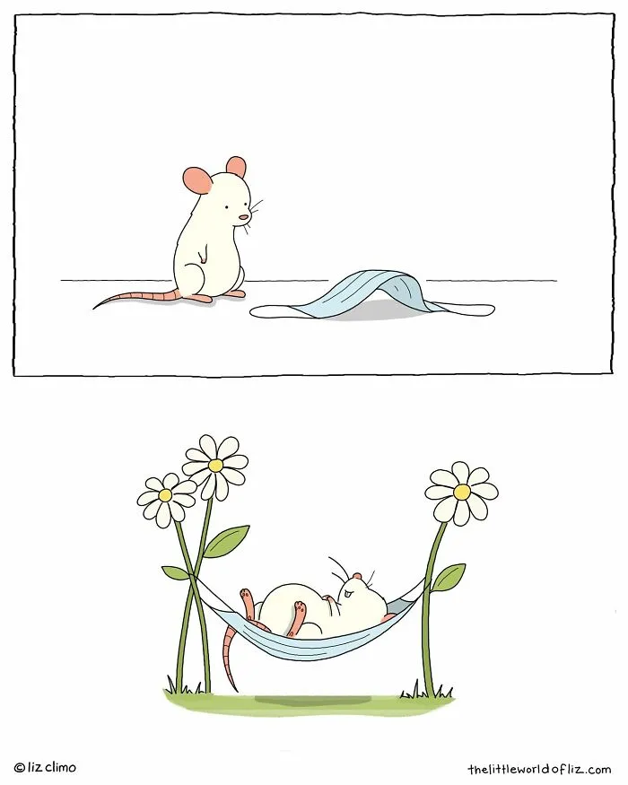 22 Funny Everyday Moments Of Talking Animals Illustrated By "The Simpsons" Animator Liz Climo (New Comics)