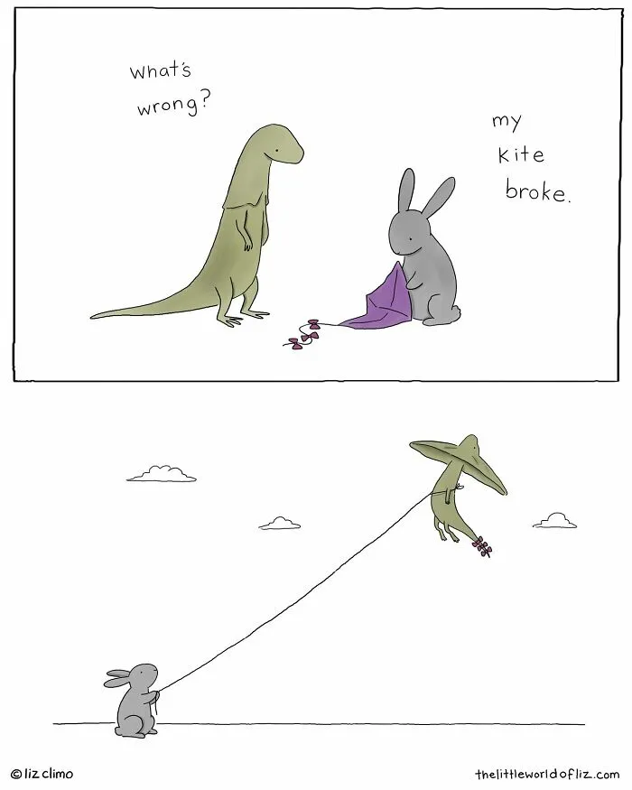 22 Funny Everyday Moments Of Talking Animals Illustrated By "The Simpsons" Animator Liz Climo (New Comics)