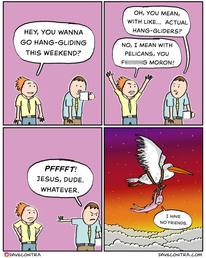 24 Darkly Twisted Comics By Dave Contra That Might Make You Laugh, Then Stare Into The Void (New Pics)