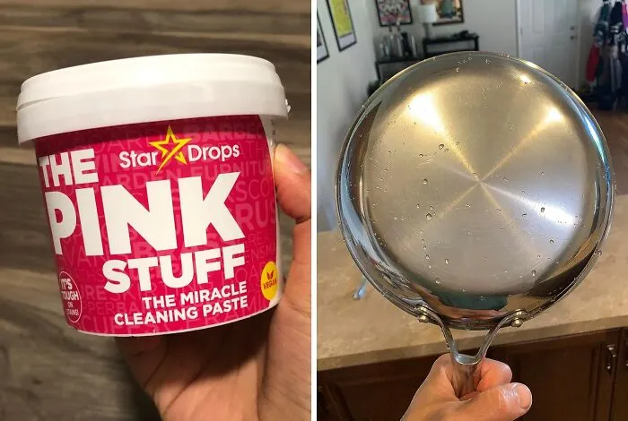 It Turns Out <a Style="Display:inline;" Href="Https://Www.amazon.com/Pink-Stuff-Miracle-Purpose-Cleaner/Dp/B00du5sriy?ie=utf8&th=1&linkcode=ll1&tag=bpwalrus-20&linkid=e1cb3edc21b9aae158abe730e944cff7&language=en_us&ref_=as_li_ss_tl" Target="_blank"><span Style="Font: Inherit; Color: #d74b1f;"> The Pink Stuff </Span> Isn't Just Internet Hype, It Actually Scrubs Away The Evidence Of Whatever Chaos Happened In Your Kitchen Last Night