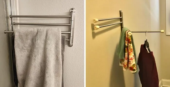 Drying Just Got A Whole Lot Easier With The <a Style="Display:inline;" Href="Https://Www.amazon.com/Stainless-Bathroom-Storage-Organizer-A2102s4-2/Dp/B00n5tai50?ie=utf8&th=1&linkcode=ll1&tag=bprabbit-20&linkid=443fdcb190d39836e4365f0cc68c8d96&language=en_us&ref_=as_li_ss_tl" Target="_blank"><span Style="Font: Inherit; Color: #d74b1f;"> Swivel Towel Rack</Span>, A Clever And Compact Rack That Pivots Into Place To Keep Your Towels Within Reach