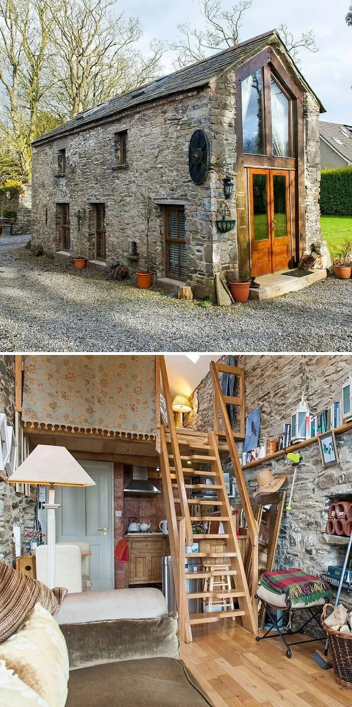 Okay.. Now This Is Awesome! "The Crows' Hermitage" Is An Old Stone Barn Converted Into An Airbnb Rental In The Countryside Just North Of Dublin, Ireland