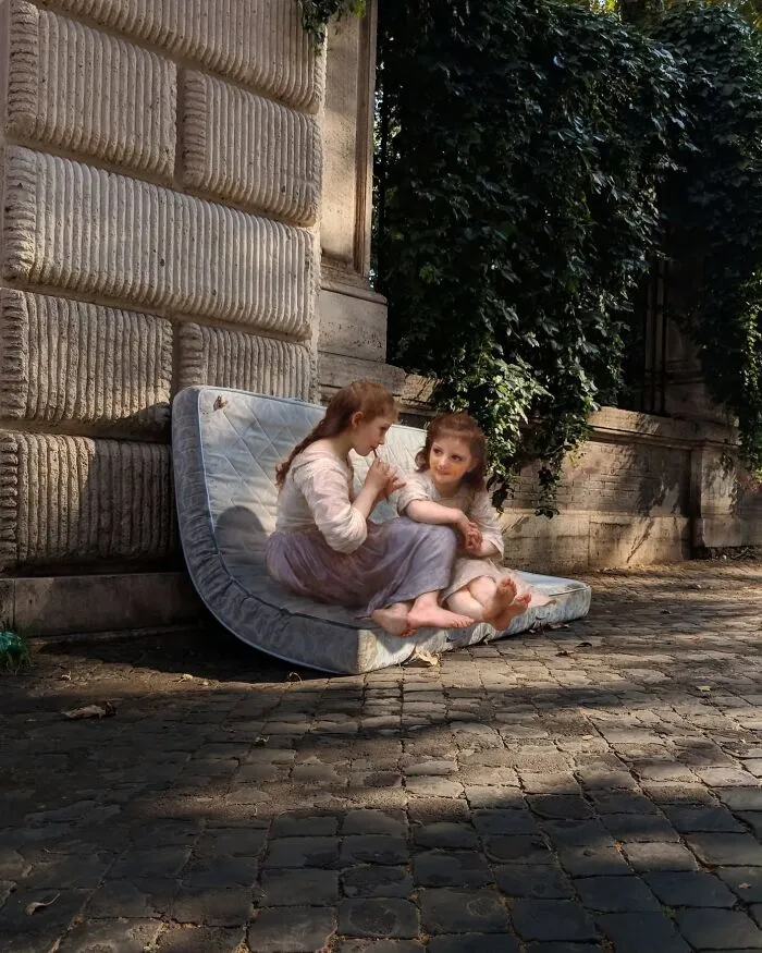 William Adolphe Bouguereau "Childhood Idyll"