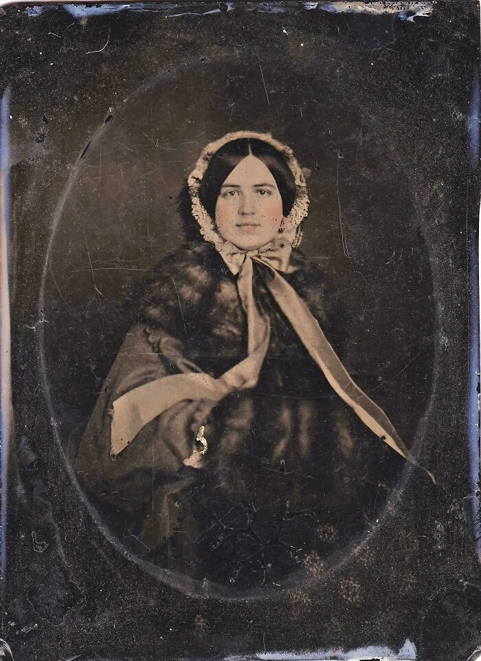 Estañotipo de mi tatarabuela, hacia 1850