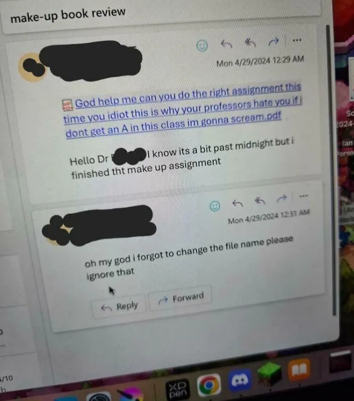 A Friend Forgot To Change Their Document Name When Submitting It