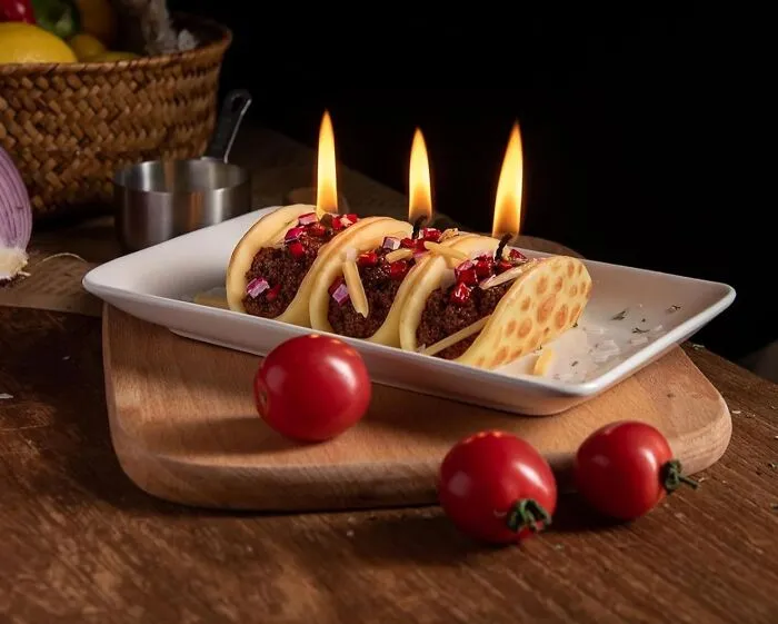 These <a Style="Display:inline;" Href="Https://Www.amazon.com/Ilikepar-001-Mexican-Scented-Candles/Dp/B0cybq6mfq?crid=3r4t2tlu77e5e&dib=eyj2ijoimsj9.3jjjz_qlbtyoaj-Nwteecrpzw399dcppxkzymi3nkqp0mexu3fmusyawukqhvlxz4_hkascvymbf3l-Nf5ir_0rbx1vtzwfw3vw2rhcr8igvq6tpyp10kdkxrjmt3xr3kk7zute2jpu3jgnkji2ssofgoqbbxqcjmhjfw_thxc_xxvhci4evobo06pjzxrxawaegnnmbyijqjz-Drukgrszxq53zexngtd2e1q3gndn9t8_hfkfyuyamlawyqfm4gyaeandpx41ppcx_ti9ppyqqh2l_ndqadf01xuw7nfy.6mx0xiylpfhja-Ydotyp-Iqr9yteve0i_s2bqvj42oa&dib_tag=se&keywords=sausage+candles&qid=1745477844&sprefix=sausage+candles%2caps%2c200&sr=8-19-Spons&sp_csd=d2lkz2v0tmftzt1zcf9tdgy&psc=1&linkcode=ll1&tag=bpgiraffe-20&linkid=2d53c8005a0b6da817037c38ba7c6b88&language=en_us&ref_=as_li_ss_tl" Target="_blank"><span Style="Font: Inherit; Color: #d74b1f;"> Taco Candles </Span> Look Good Enough To Eat, But Please, For The Love Of Guac, Do Not Actually Try It