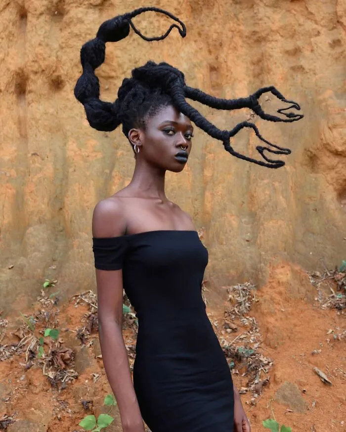 40 Mesmerizing Hair Sculptures By Laetitia Ky