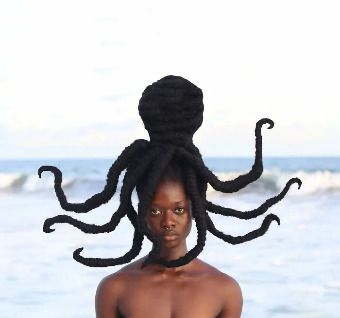 40 Mesmerizing Hair Sculptures By Laetitia Ky