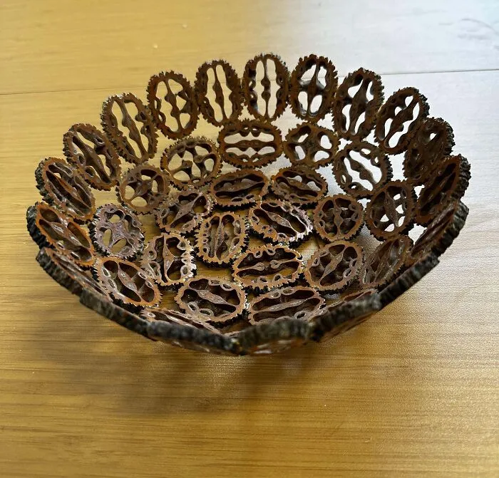 Walnut Bowl. Literally Made Of Walnuts