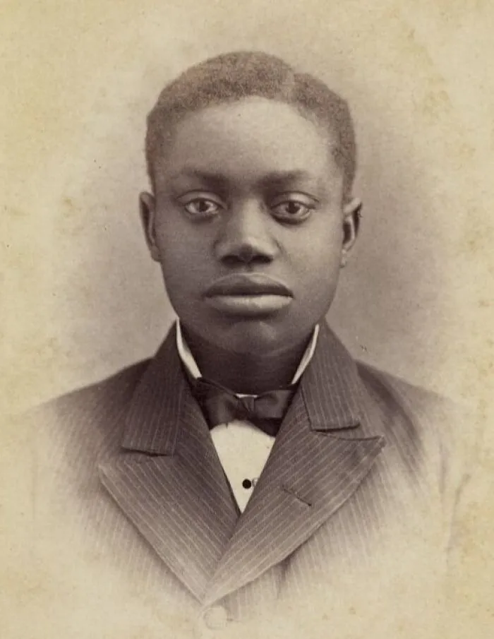 Head-And-Shoulders Portrait Of A Young African American Man Facing Front, Between 1870 And 1880