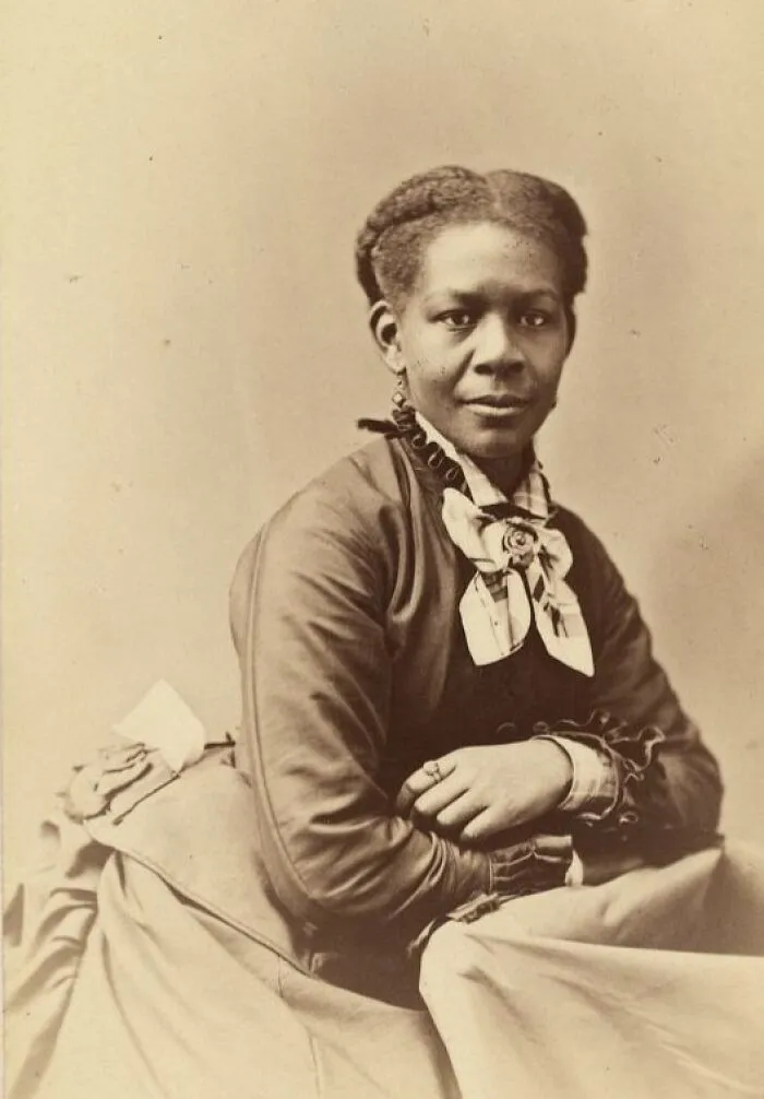 Three-Quarter-Length Portrait Of An African American Woman Facing Front, Between 1870 And 1880