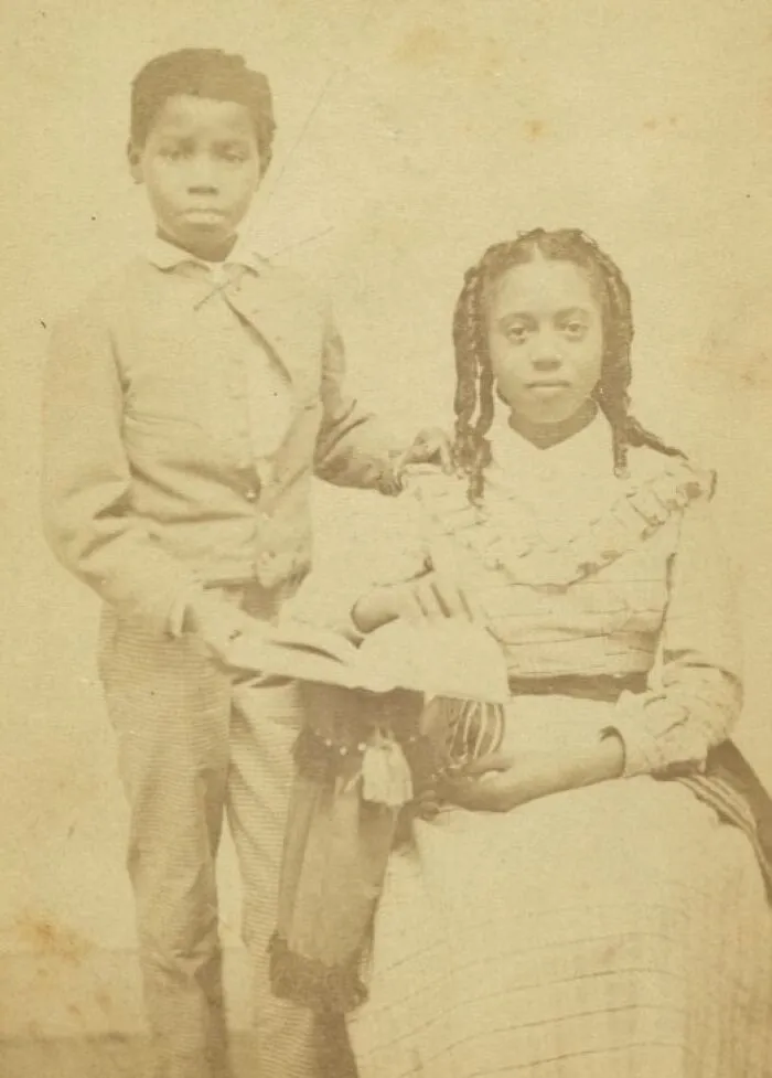 Portrait Of Two Unidentified African American Children, Between 1865 And 1870