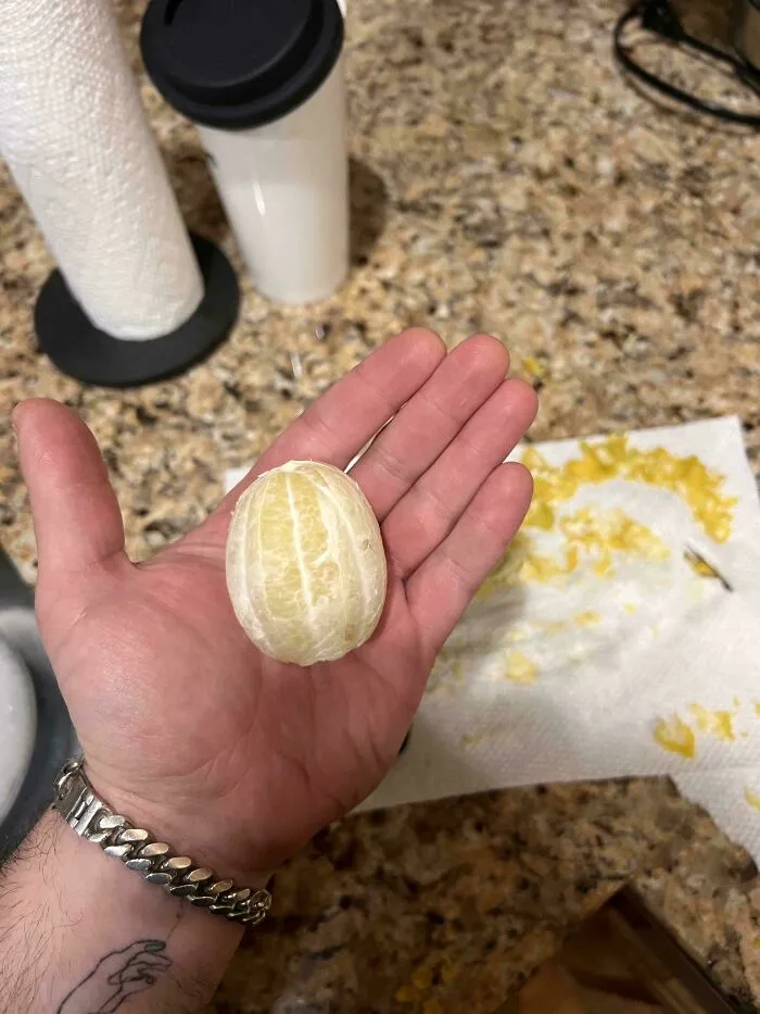 I Peeled A Lemon