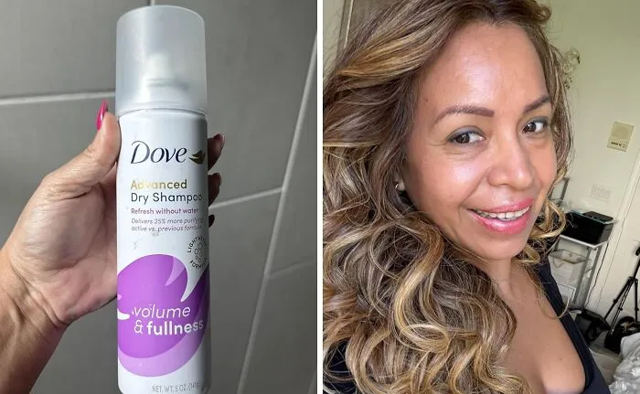 Your Midweek Hair Might Be Entering Its "Questionable Choices" Era, But A Few Spritzes Of This <a Style="Display:inline;" Href="Https://Www.amazon.com/Dove-Shampoo-Fullness-Refreshed-Count/Dp/B08btgstb1?ie=utf8&linkcode=ll1&tag=bporange-20&linkid=28f4596f3a7585d54514a0aec9460280&language=en_us&ref_=as_li_ss_tl" Target="_blank"><span Style="Font: Inherit; Color: #d74b1f;"> Dove Dry Shampoo </Span> Will Have You Looking Presentable For That Last-Minute Video Call, Even If The Rest Of You Is Still Firmly In Weekend Mode