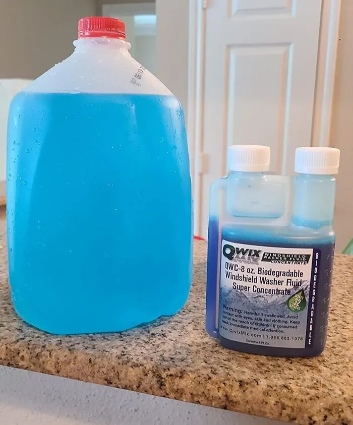 <a style="display:inline;" href="https://www.amazon.com/Qwix-Mix-Biodegradable-Windshield-Concentrate/dp/B07QM2ZXRD?ie=UTF8&th=1&linkCode=ll1&tag=bphamster-20&linkId=7761db7a60849b4460409fbbc9abe706&language=en_US&ref_=as_li_ss_tl " target="_blank"> "In terms of stuff to keep in the car: a bottle of <span Style="Font:inherit;color:#d74b1f;">windscreen washer fluid</Span>." - <span Style="Font:inherit;color:#808080"> reddit user</Span>