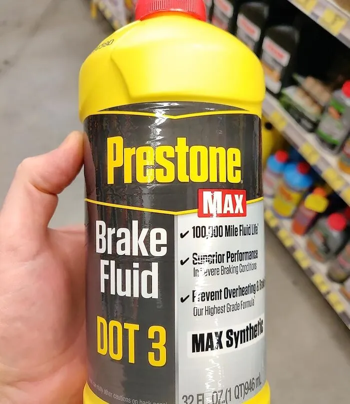 <a style="display:inline;" href="https://www.amazon.com/Prestone-AS401-Synthetic-Brake-Fluid/dp/B004AHDCB8?ie=UTF8&linkCode=ll1&tag=bphamster-20&linkId=f0be3f990be375213d22b8437d182353&language=en_US&ref_=as_li_ss_tl " target="_blank"> "Check all your fluids under the hood about once a month. That is: power steering fluid, windshield washer fluid, <span Style="Font:inherit;color:#d74b1f;">brake fluid</Span>, engine oil, and also use the sight icon on the radiator reservoir." - <span Style="Font:inherit;color:#808080"> codyrussel</Span>