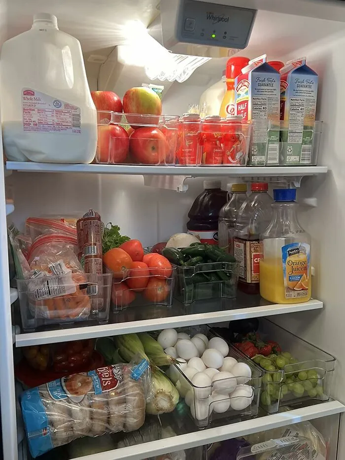Finally, Achieve Fridge Organization That's Both Functional And Aesthetically Pleasing With These <a Style="Display:inline;" Href="Https://Www.amazon.com/Utopia-Home-Organizers-Organizers-Cabinets-Clear/Dp/B07tzpf6pm?ie=utf8&linkcode=ll1&tag=bpworm-20&linkid=4efcd6a5cea7702813959fa30e82bd02&language=en_us&ref_=as_li_ss_tl" Target="_blank"><span Style="Font: Inherit; Color: #d74b1f;"> Clear Fridge Organizing Bins</Span> – Goodbye, Mystery Leftovers! 