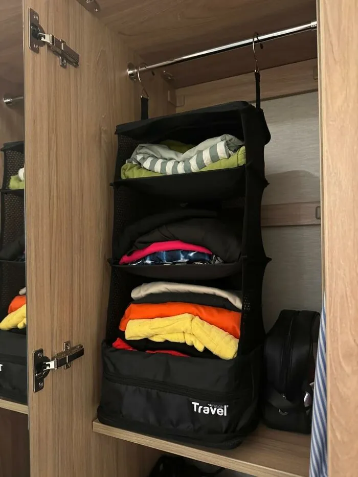 Stop Living Out Of Your Suitcase Like A Character In A Spy Movie And Instantly Organize Your Chaos With These Game-Changing <a Style="Display:inline;" Href="Https://Www.amazon.com/Stow-N-Go-Portable-Organizer-Expandable-Essentials/Dp/B01n9kmi1z?ie=utf8&th=1&linkcode=ll1&tag=bpiguana-20&linkid=1ca998696b4a8e586608b5b1c375c6a6&language=en_us&ref_=as_li_ss_tl" Target="_blank"><span Style="Font: Inherit; Color: #d74b1f;"> Stow-N-Go Portable Hanging Travel Shelves </Span>