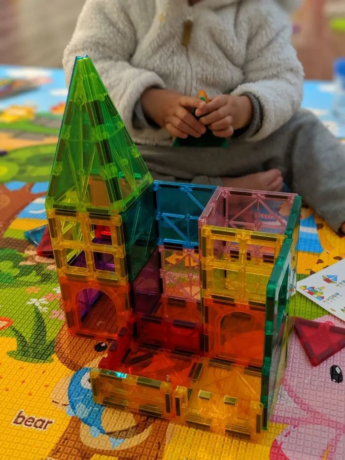 <a style="display:inline;" href="https://www.amazon.com/Jasonwell-Magnetic-Preschool-Educational-Construction/dp/B0B5TP2267?ie=UTF8&th=1&linkCode=ll1&tag=bponion-20&linkId=e51920b26b366990971af1669dd52a7b&language=en_US&ref_=as_li_ss_tl " target="_blank"> "<span Style="Font:inherit;color:#d74b1f;">Magnetic titles</Span>. Keeps them busy for hours if you let them and have a big variety of them. Also the classic magnet trains and wooden tracks are really popular too." - <span Style="Font:inherit;color:#808080"> Pink-frosted-waffles</Span>